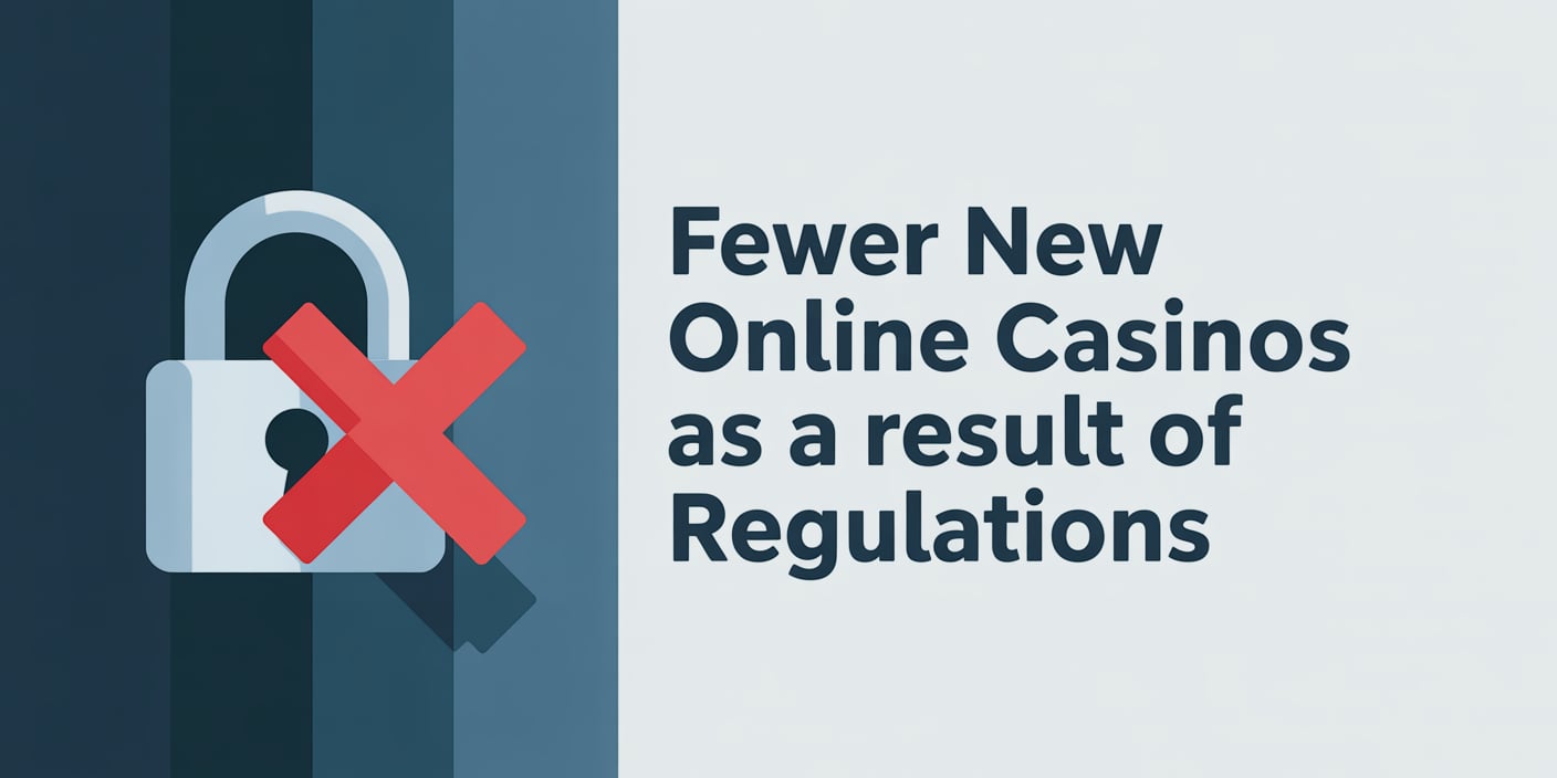 Fewer new online casinos as a result of regulations